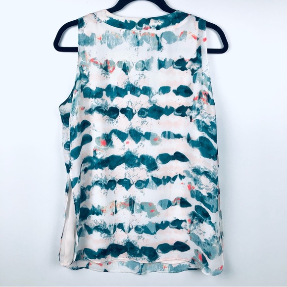 Cabi Watercolor Tank Top Slit Sides Size S - Picture 7 of 7